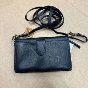 Timberland leather crossbody wallet, phone holder, purse.